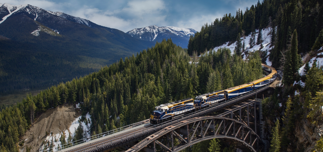 THE ROCKIES BY RAIL